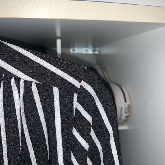 LOFT Striped Tie Waist Dress - Picture 5 of 5